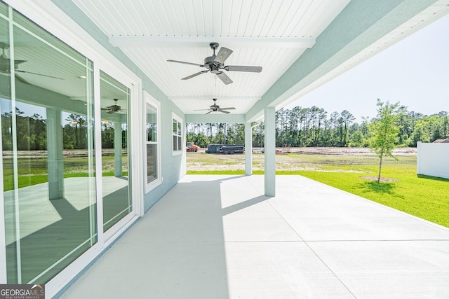137 Amanda Trce, Kingsland, GA 31548 - view of patio / terrace with ceiling fan