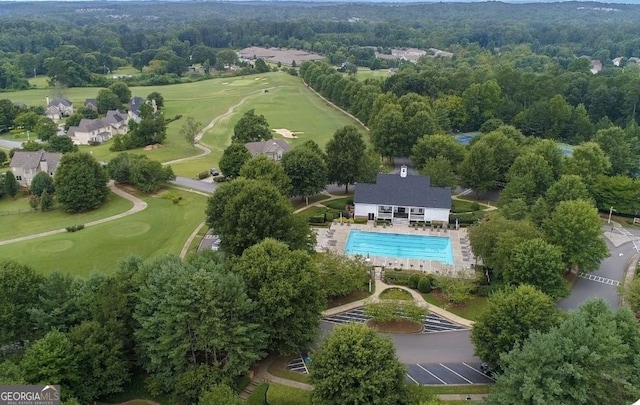 6605 New Ridge Ct, Cumming, GA 30041 - drone / aerial view of a pool area