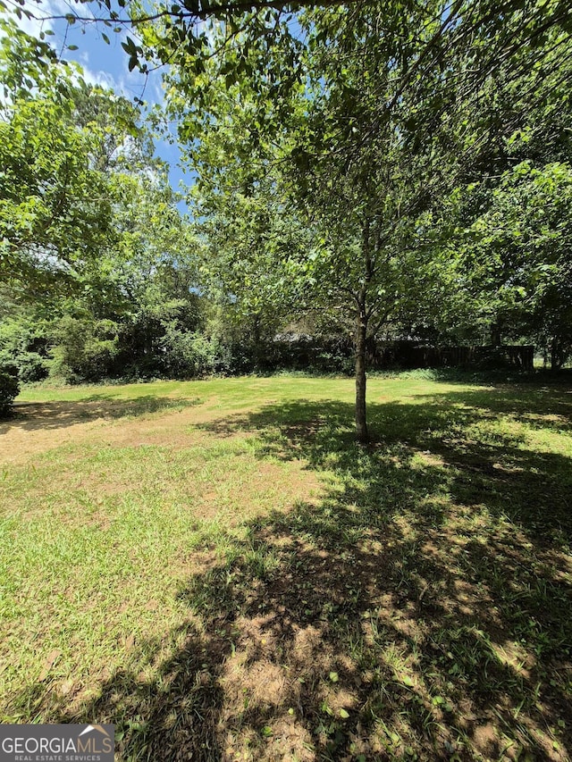 view of grassy yard