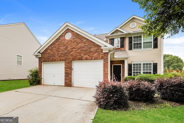 11576 Kades Trl, Hampton, GA 30228 - traditional-style house with driveway, a garage, and brick siding