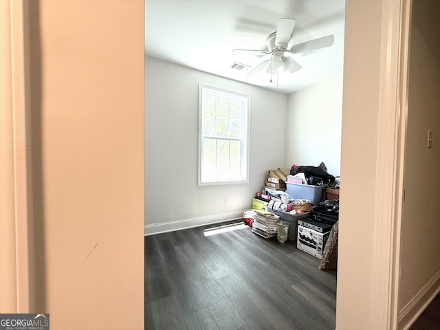 214 Evans St, Athens, GA 30606 - storage area featuring a ceiling fan