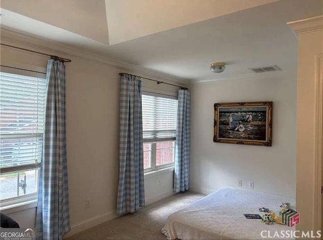 238 Covington Pl, Athens, GA 30606 - bedroom with ornamental molding and light carpet