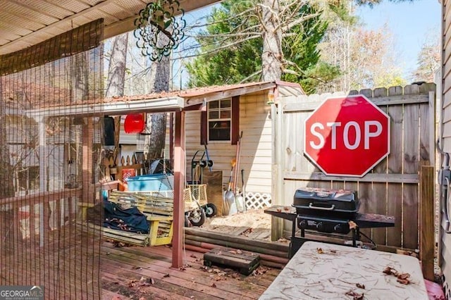 50 Canyon Pass, Cleveland, GA 30528 - view of wooden terrace