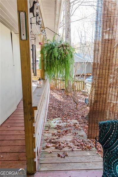 50 Canyon Pass, Cleveland, GA 30528 - view of wooden terrace