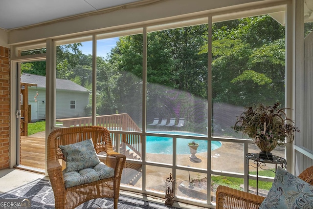 5401 Rosser Rd, Tucker, GA 30087 - sunroom / solarium with plenty of natural light and view of scattered trees