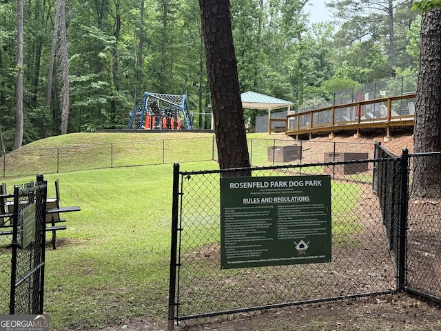 5401 Rosser Rd, Tucker, GA 30087 - view of yard featuring a dog friendly area