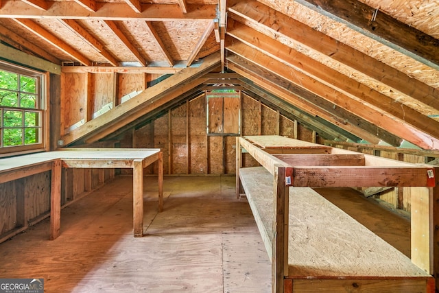 4624 Park Dr, Pine Lake, GA 30072 - view of unfinished attic