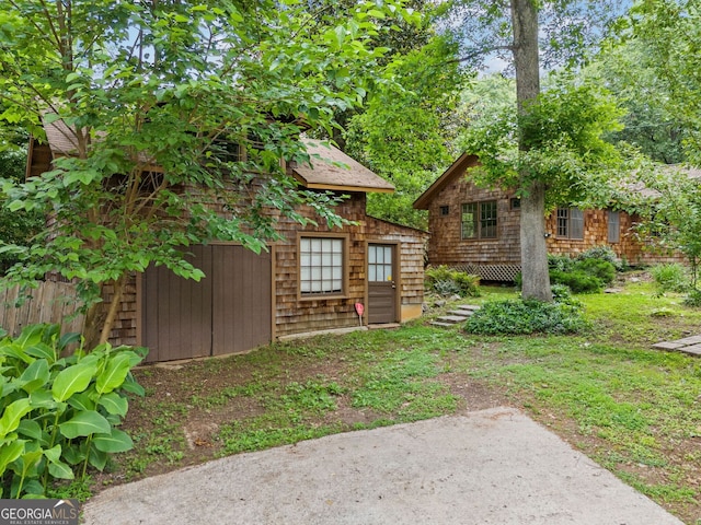 4624 Park Dr, Pine Lake, GA 30072 - view of yard featuring an outdoor structure