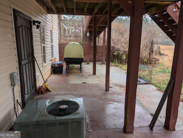 5700 Miles Rd, South Fulton, GA 30349 - view of patio / terrace featuring central AC