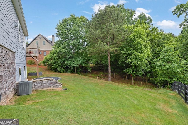 8745 Hightower Rdg, Ball Ground, GA 30107 - view of yard with cooling unit