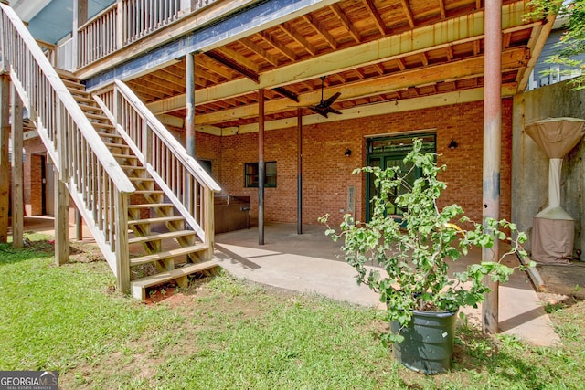 346 Rest Haven Rd, Thomaston, GA 30286 - view of patio / terrace featuring stairs