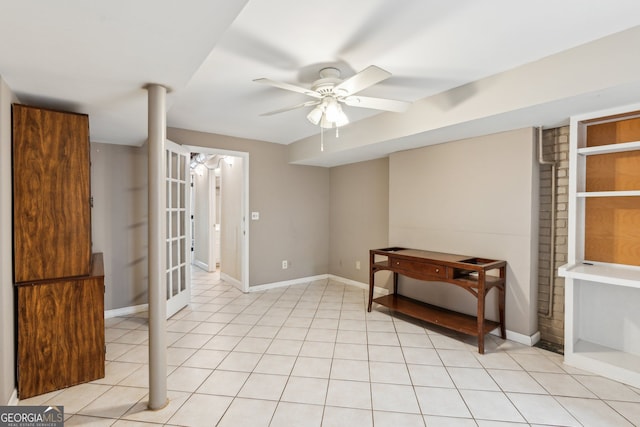 2055 Cactus Ln, Cumming, GA 30040 - spare room featuring a ceiling fan and light tile patterned flooring