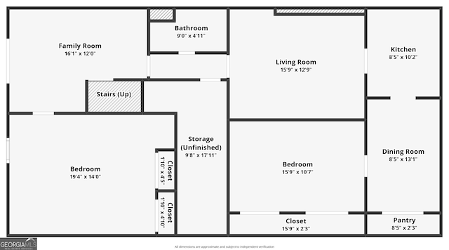 2055 Cactus Ln, Cumming, GA 30040 - view of floor plan / room layout