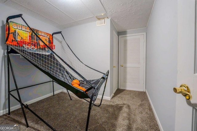 5293 Sandy Shoals Ln, Stone Mountain, GA 30087 - game room featuring carpet flooring and baseboards