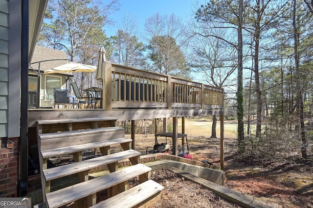 9001 E Carroll Rd, Winston, GA 30187 - view of wooden terrace