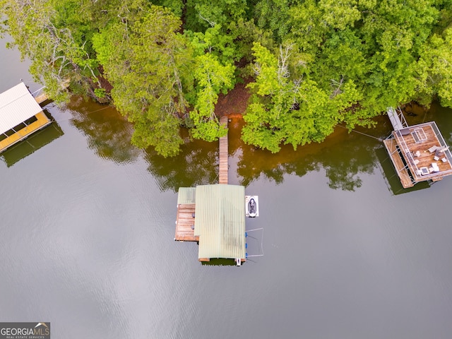 921 Oak Dr, Woodstock, GA 30189 - aerial view of a nearby body of water and a tree filled landscape
