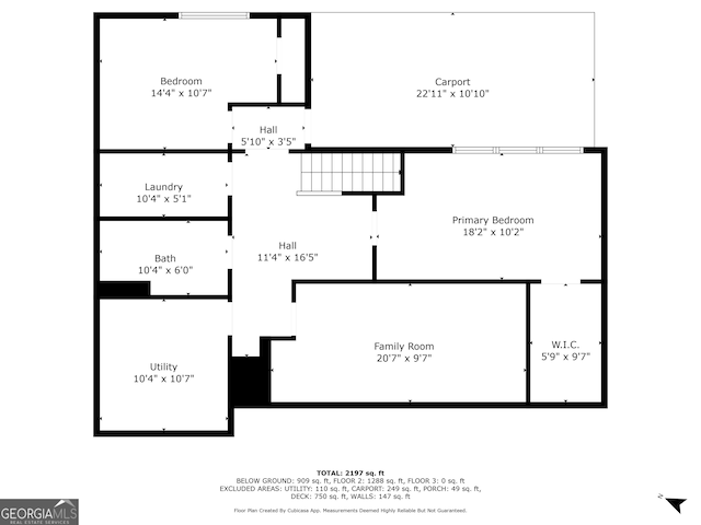 921 Oak Dr, Woodstock, GA 30189 - floor plan / room layout