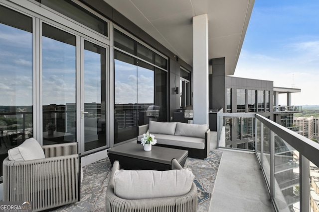 3107 Peachtree Rd NE Unit 2003Aka Ph3, Atlanta, GA 30305 - balcony featuring an outdoor hangout area