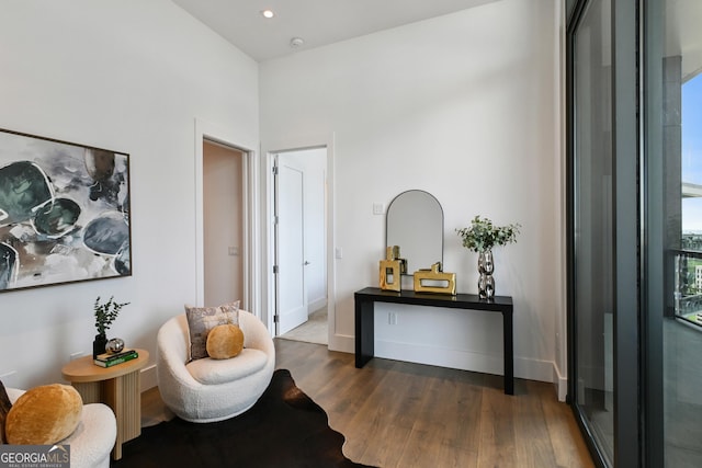 3107 Peachtree Rd NE Unit 2003Aka Ph3, Atlanta, GA 30305 - living area with wood finished floors and recessed lighting