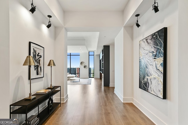 3107 Peachtree Rd NE Unit 2003Aka Ph3, Atlanta, GA 30305 - corridor with wood finished floors and baseboards