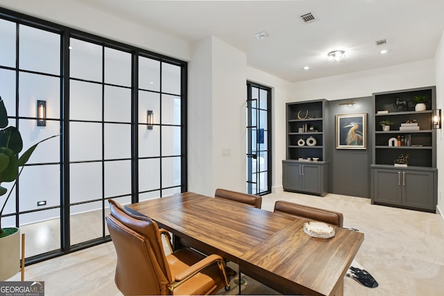 3107 Peachtree Rd NE Unit 2003Aka Ph3, Atlanta, GA 30305 - dining space featuring light carpet and recessed lighting