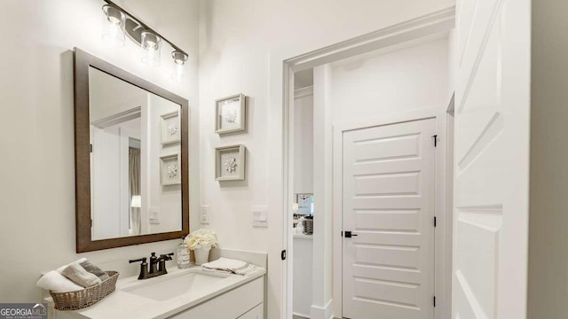 bathroom featuring vanity