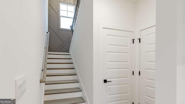 view of stairway
