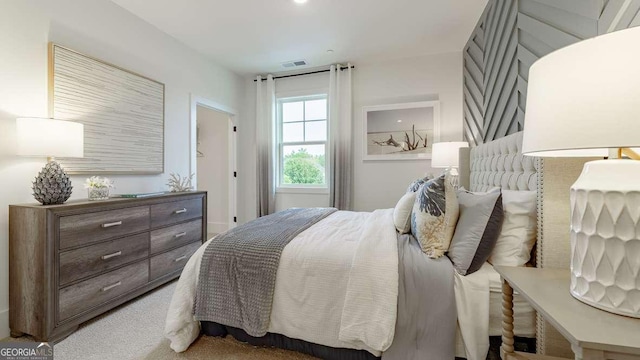bedroom with carpet flooring