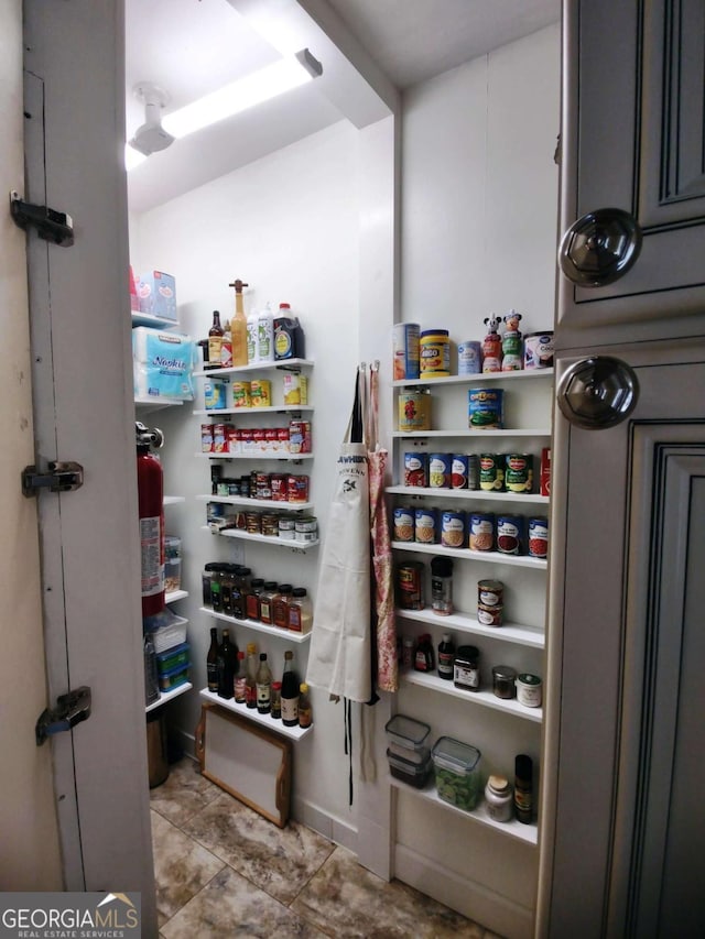 view of pantry