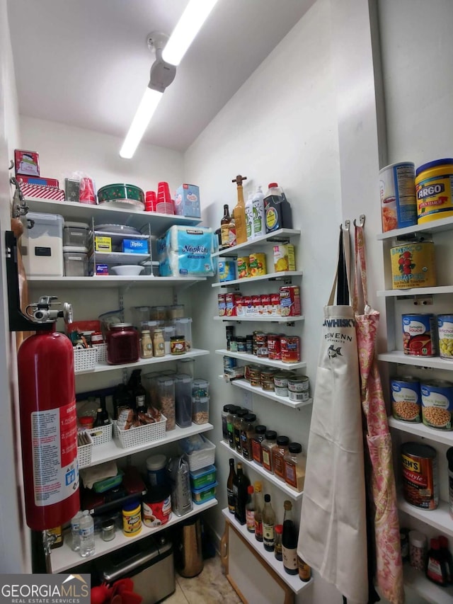 view of pantry