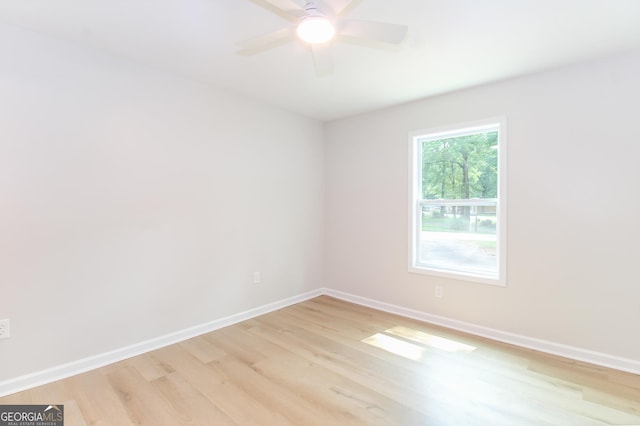 330 Stonehenge Way, Athens, GA 30606 - unfurnished room with light wood-type flooring, baseboards, and ceiling fan