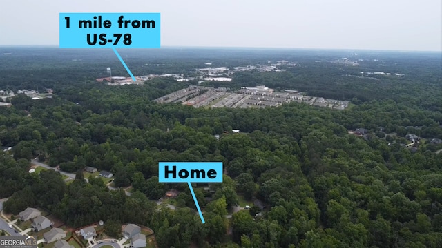 330 Stonehenge Way, Athens, GA 30606 - bird's eye view of a heavily wooded area