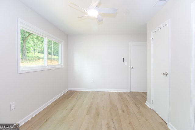 330 Stonehenge Way, Athens, GA 30606 - unfurnished room featuring light wood-style flooring, ceiling fan, and baseboards