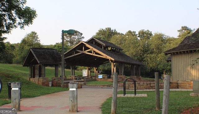 878 W Union Grove Cir, Auburn, GA 30011 - view of community with a gazebo and a lawn