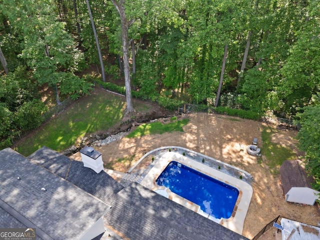 view of pool