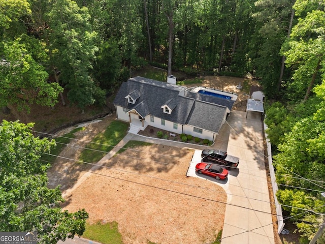 view of subject property