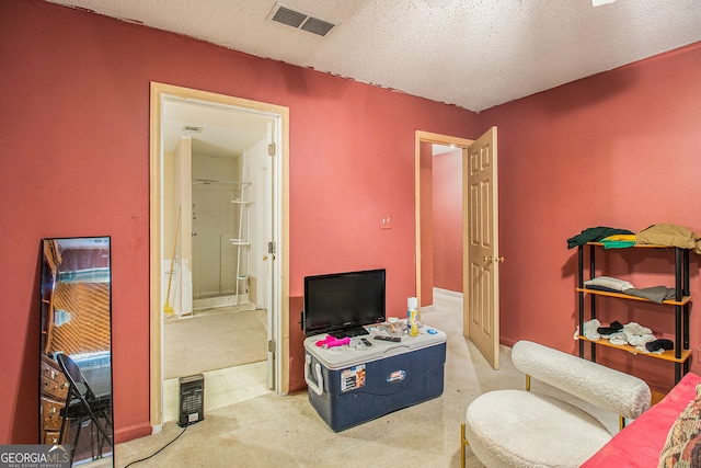 4732 Browns Mill Ferry Rd, Lithonia, GA 30038 - living room with light carpet and a textured ceiling