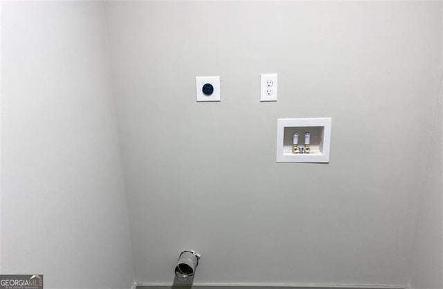 664 Florence Pl NW, Atlanta, GA 30318 - laundry room featuring electric dryer hookup and washer hookup