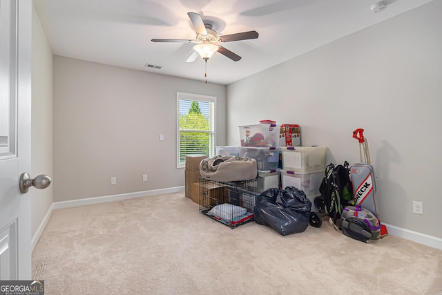4815 Edgemoore Trce, Cumming, GA 30040 - bedroom featuring carpet and a ceiling fan