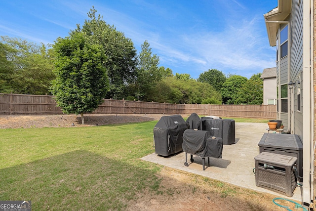 4815 Edgemoore Trce, Cumming, GA 30040 - fenced backyard with a patio area