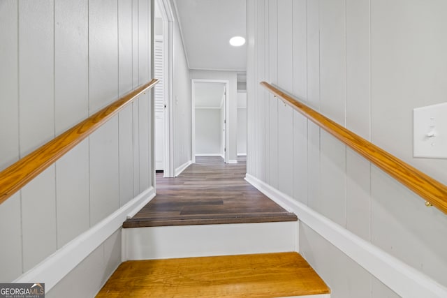 1766 Washington Hwy, Elberton, GA 30635 - staircase featuring wood finished floors