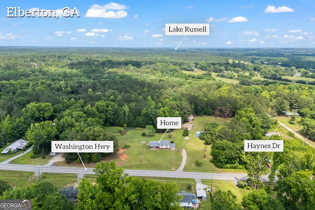 1766 Washington Hwy, Elberton, GA 30635 - bird's eye view of a forest
