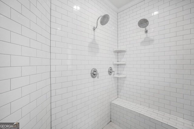 377 Parker Rd, Mcdonough, GA 30252 - bathroom featuring a tile shower