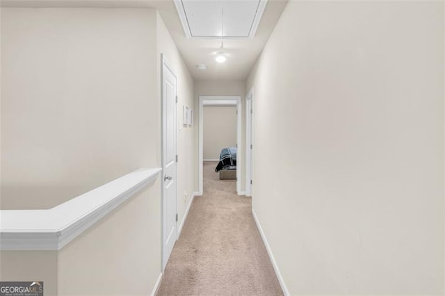104 Auburn Xing, Auburn, GA 30011 - corridor featuring attic access and light colored carpet