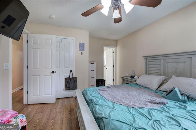 14 Cathedral Hts, Euharlee, GA 30120 - bedroom featuring light wood finished floors and a ceiling fan