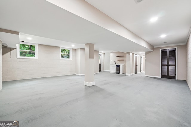 2771 Smithsonia Way, Tucker, GA 30084 - below grade area with concrete block wall