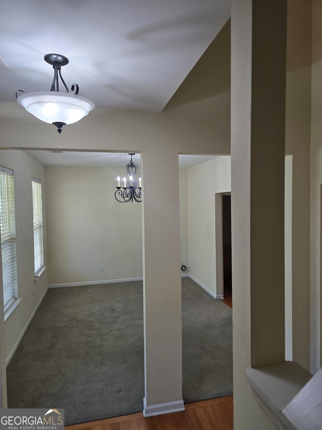 4677 Liberty Square Dr, Acworth, GA 30101 - corridor featuring carpet flooring and wood finished floors