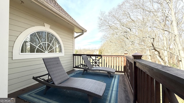 297 Old Clarkesville Mill Rd, Clarkesville, GA 30523 - view of wooden balcony with a deck