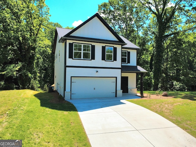 3110 Granada Way, Gainesville, GA 30506 - view of front of house featuring driveway, an attached garage, and a front yard