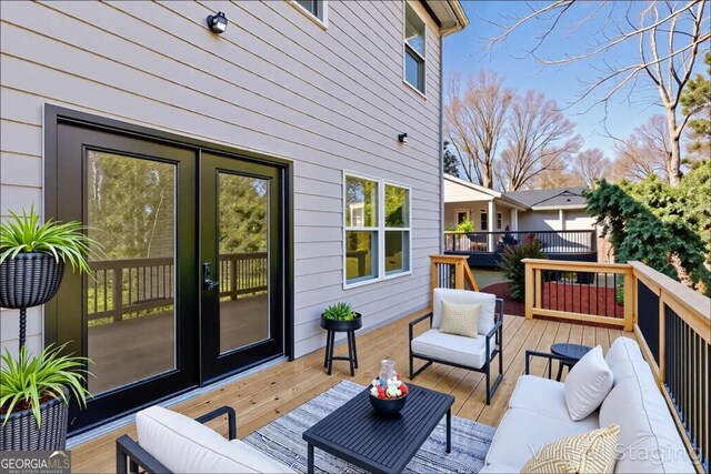 3110 Granada Way, Gainesville, GA 30506 - deck with an outdoor hangout area